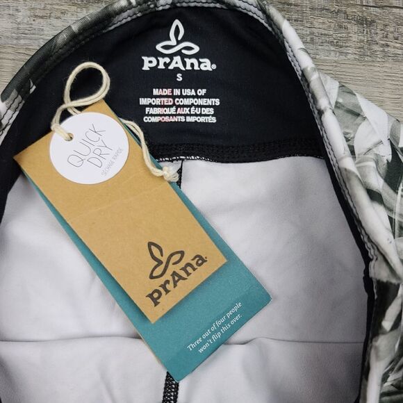 Prana Roxanne Crop Leaf Print Leggings size S - Picture 6 of 6